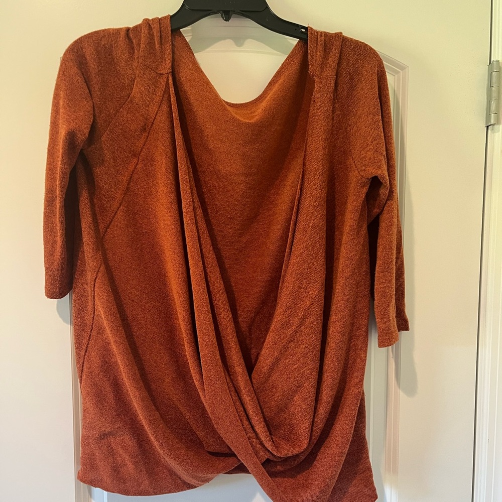 Burt Orange open back sweater:L